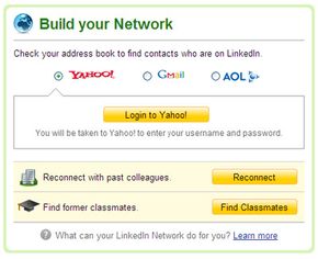 LinkedIn network page