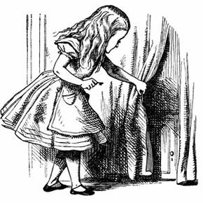 Sometimes it might feel that you’re too big to fit through doors, just like Alice.