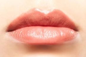 Close up woman's lips.