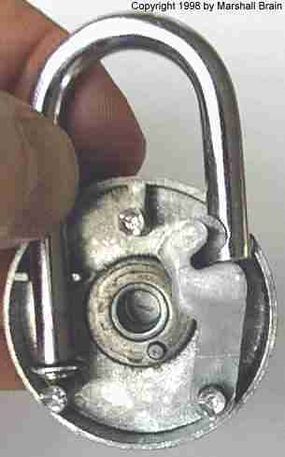 master combination lock inside