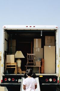 A loading ramp can help make it a bit easier to move heavy furniture into a moving van.