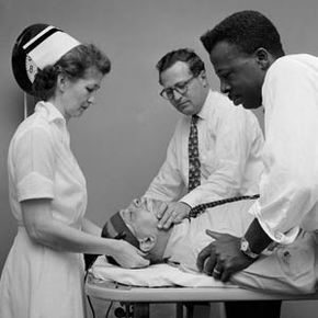 Developed in the 1930s, electroconvulsive therapy involves passing electrical current through the brain. It is still used today to treat the severely mentally ill.