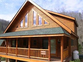 Log cabin in Tennessee Mountains