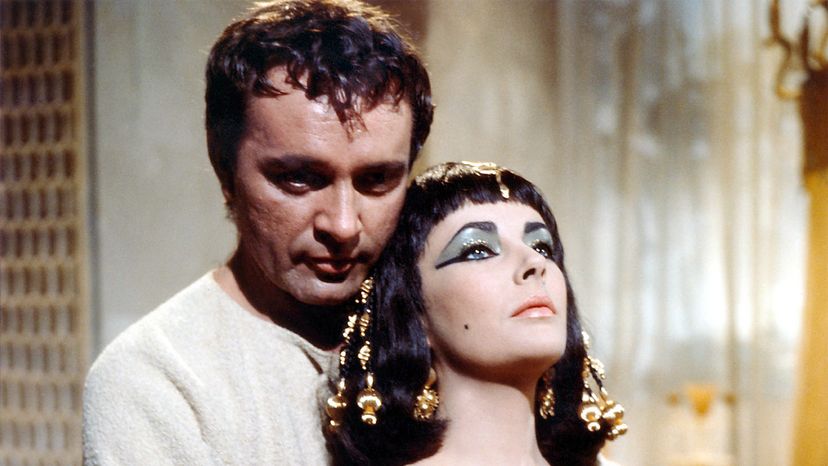 Richard Burton and Elizabeth Taylor's offscreen romance helped spur interest in the 1963 epic &quot;Cleopatra,&quot; considered the longest Hollywood movie of all time.  Silver Screen Collection/Getty Images