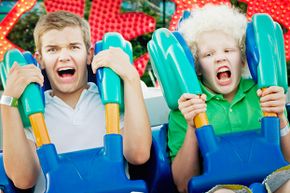 boys on a roller coaster