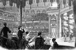 Once he got into politics, Barnum used his museum to stage speeches and other events.