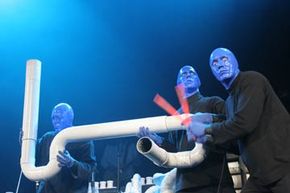 Members of the Blue Man Group use PVC pipe as a percussion instrument during a performance.  That's just one use of this versatile material.  We've got many others.