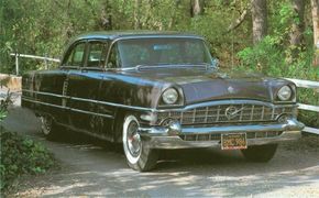 Packard gave the Patrician and other senior models new grillework and other changes for 1956.