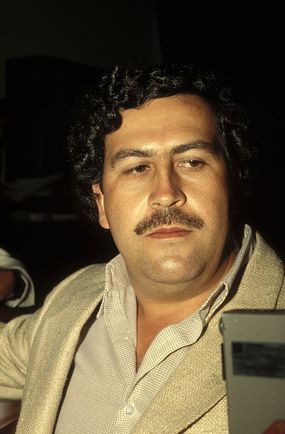 portrait of pablo escobar in 1988