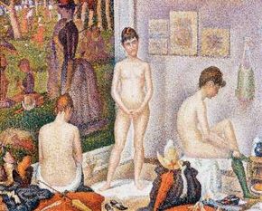 Georges Seurat's The Models (oil on canvas, 78-3/4x98-3/8Merion Station, Pennsylvania.