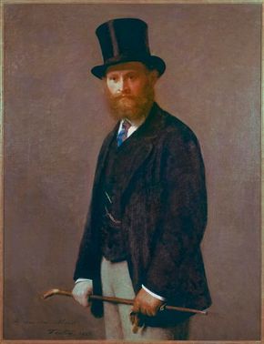 Henri Fantin-Latour's Portrait of Edouard Manet is an oil on canvas (46-1/4 x 35-1/2 inches) that belongs to The Art Institute of Chicago.