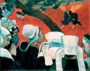 Vision after the Sermon by Paul Gauguin (oil on canvas, Gallery of
