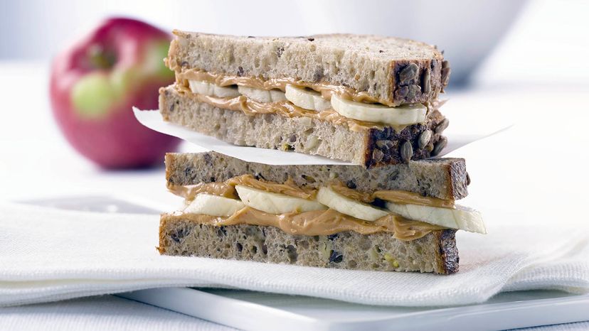 peanut butter and banana sandwich