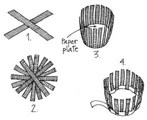 how to make a paper basket weave