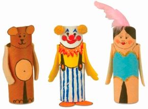 Your kids will have the big top at their fingertips withthese Circus Act Finger Puppets.
