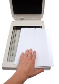 To create a paperless office, documents can be scanned into digital format using a scanner.