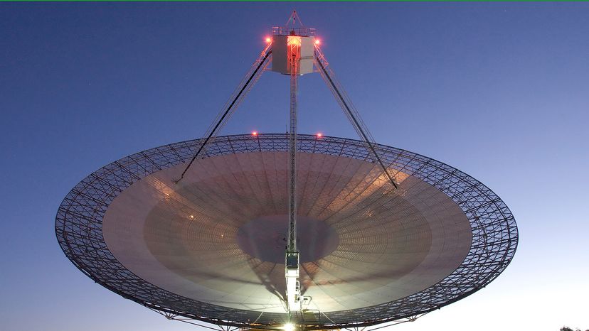 The Parkes telescope in Australia 