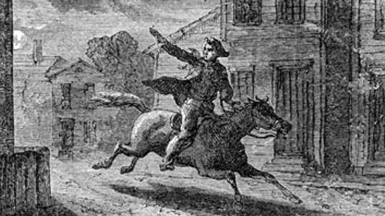 What happened to the two other men on Paul Revere's ride?