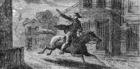 Paul Revere on the Midnight Ride.