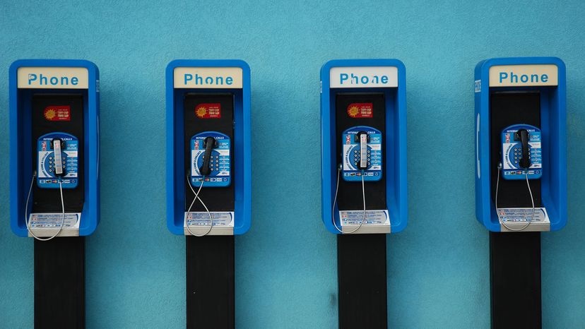 pay phones