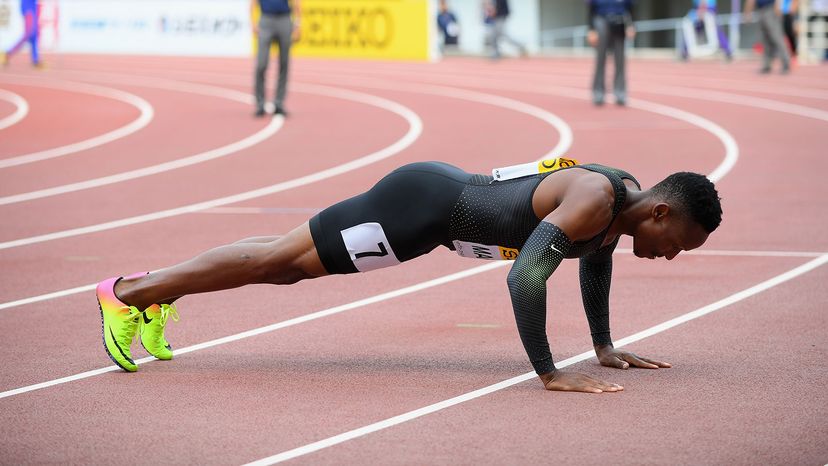 Isaac Makwala, pushup, IAAF 