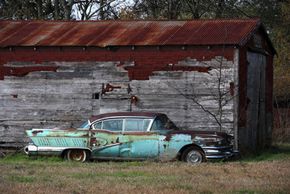 beat-up car