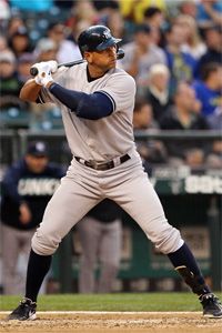 A-Rod waits for a pitch