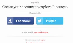 screenshot of Pinterest sign-up page