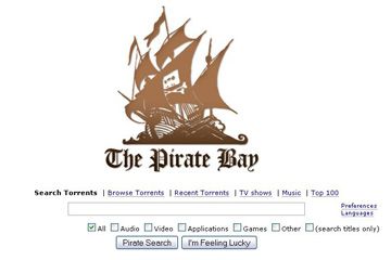 Pirate Bay home page