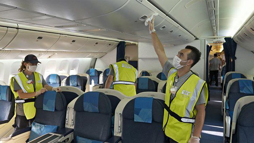 airline, cleaning