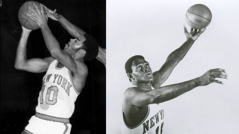 Walt Frazier and Willis Reed