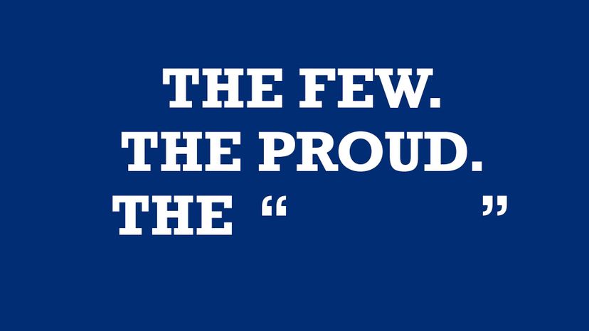 The U.S. marine corps - the few. The proud. The marines