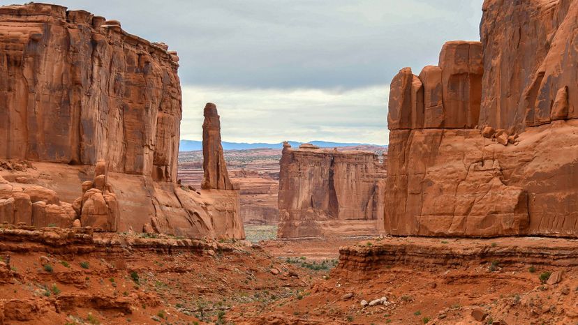 Sandstone towers command the landscape of Monument Valley, Utah