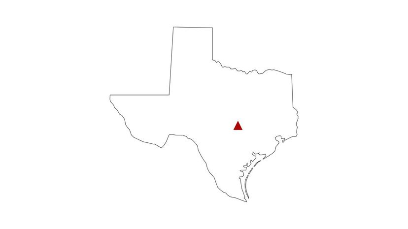 Austin Texas on a map