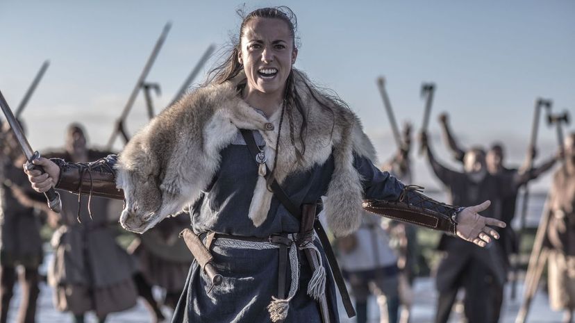 Female viking warrior leader