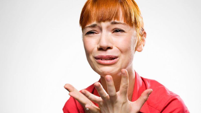 Woman crying