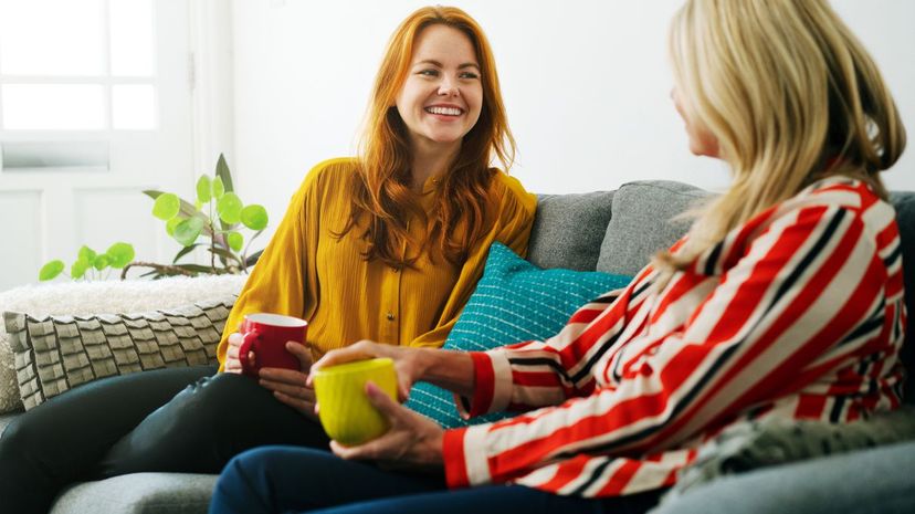 Two Women Chatting