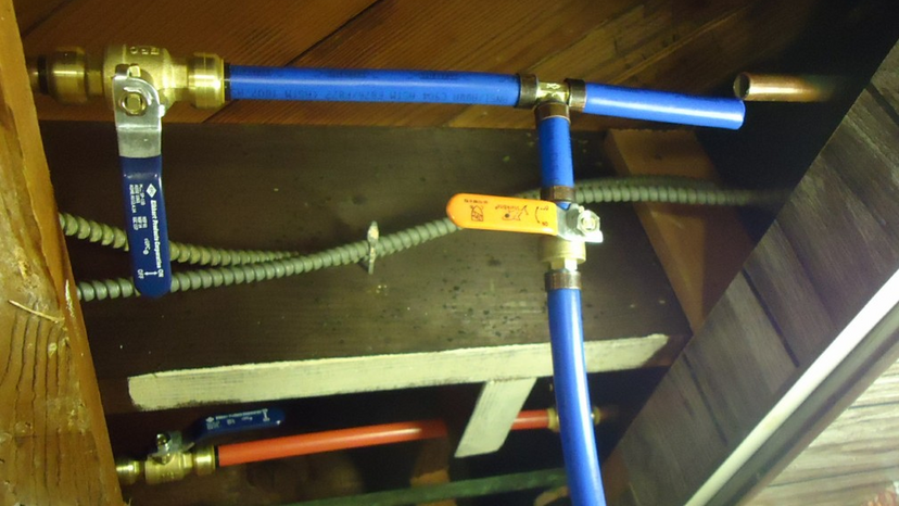 very flexible (PEX piping)