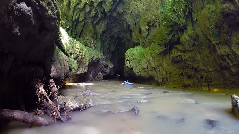 River caves