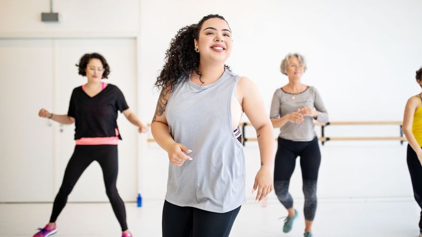 Confident women zumba