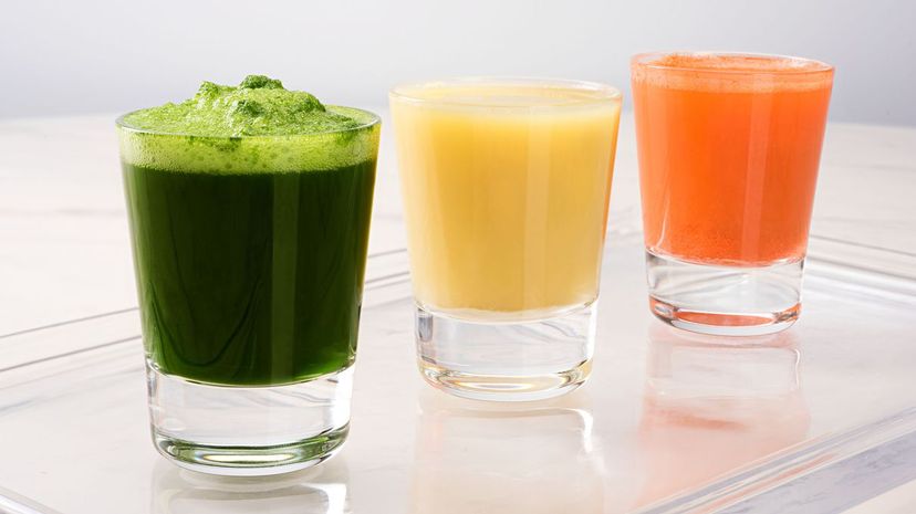 Wheatgrass, Ginger and Carrot Juice