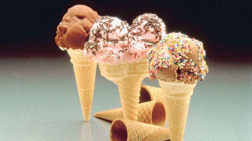 Ice Cream Cones with Sprinkles