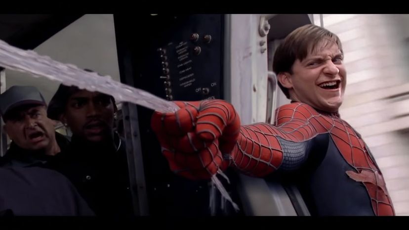 Spider-Man saving the day