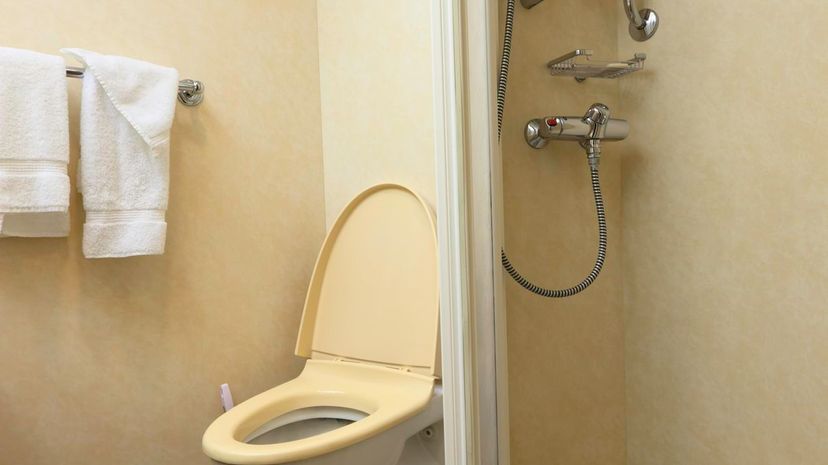 Cruise Ship Cabin compact bathroom