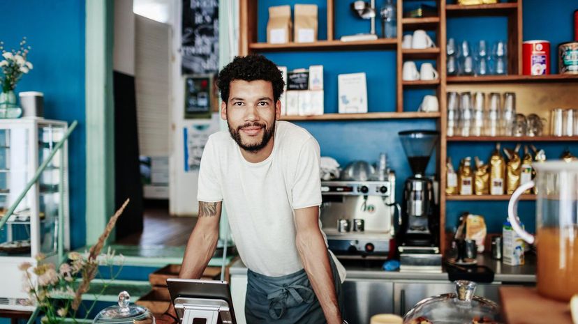 Handsome Smiling Barista