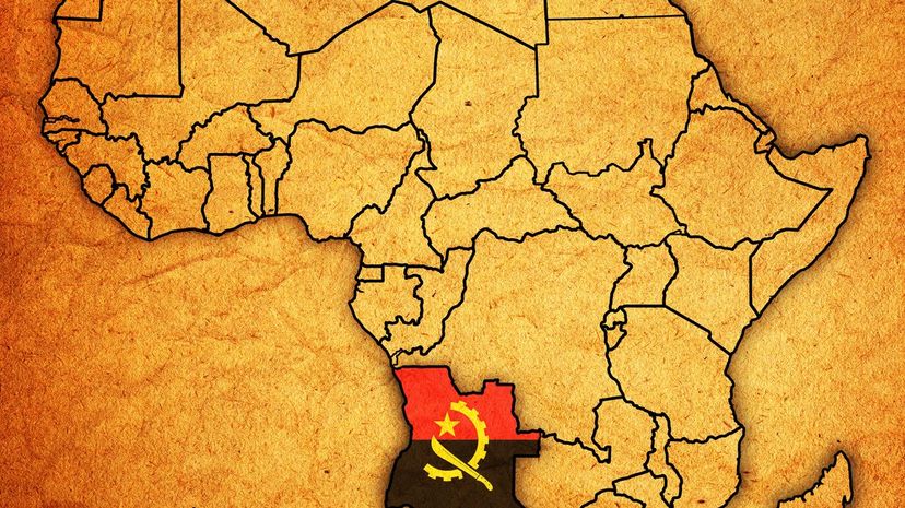 Angola Map Outline