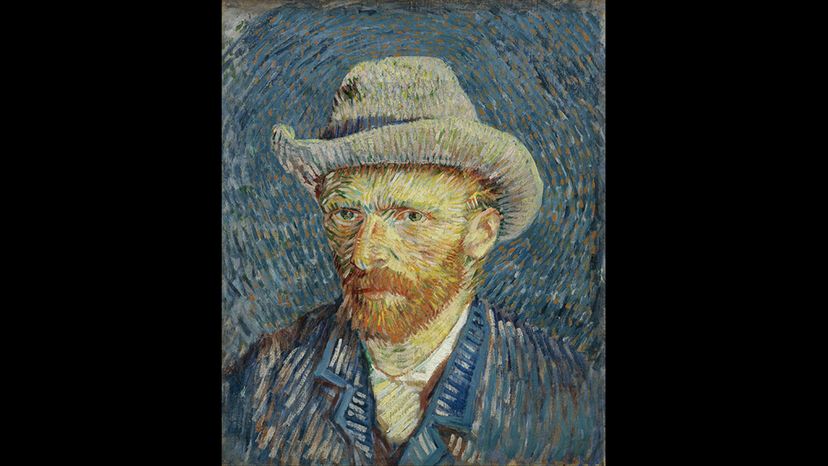Self-Portrait with a Felt Hat- Vincent van Gogh