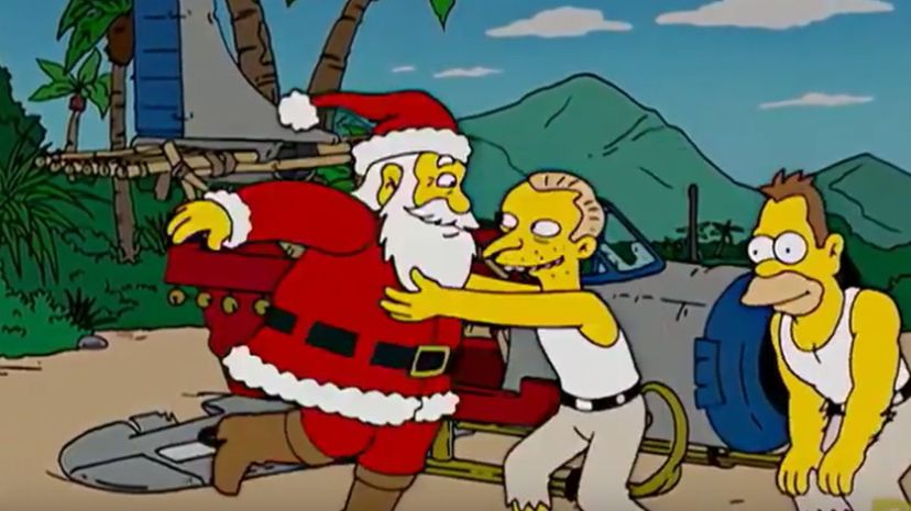 36 simpsons santa
