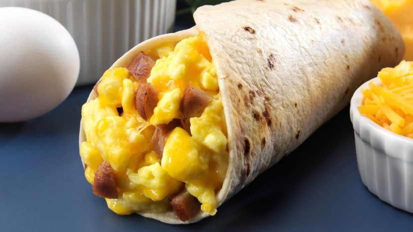 Ultimate Meat and Cheese Breakfast Burrito