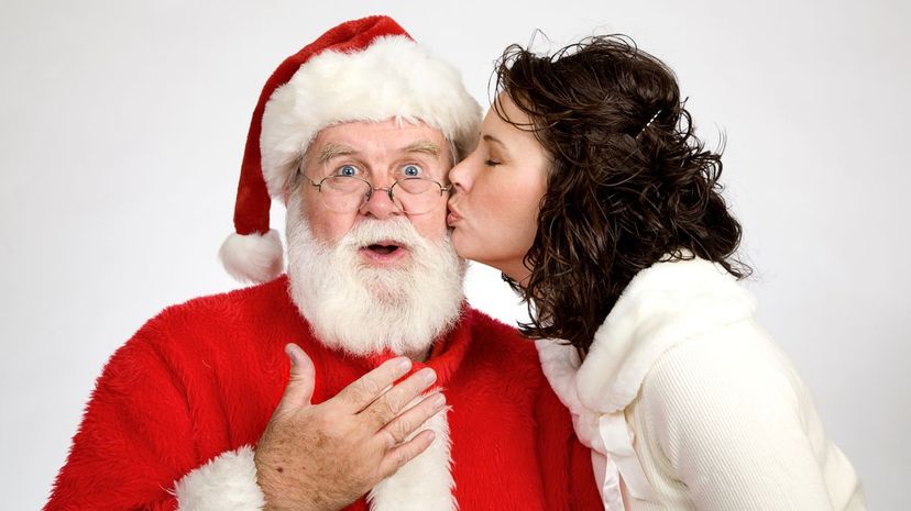 Kiss Santa's Cheek
